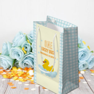 Duck 1st Birthday Small Gift Bag