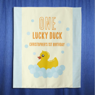 Duck 1st Birthday Tapestry