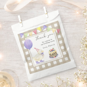 Duck 1st birthday Thank you for coming Favour Bags