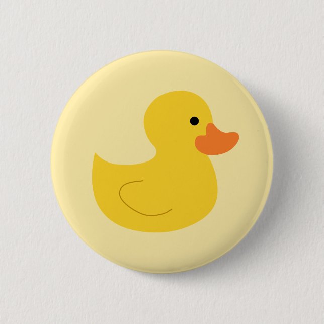 Duck 6 Cm Round Badge (Front)