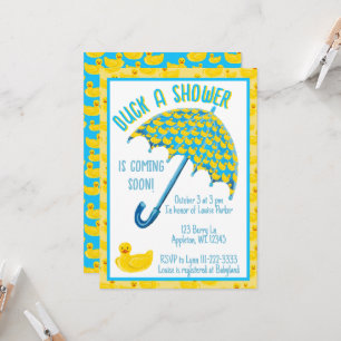 Duck a Shower Baby Shower Invitation