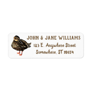 Duck Address Label