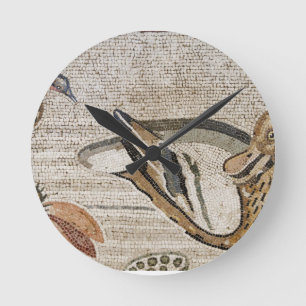 Duck and bird, Nile mosaic, House of the Faun Round Clock