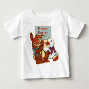Duck and Bunny Easter Baby T-Shirt