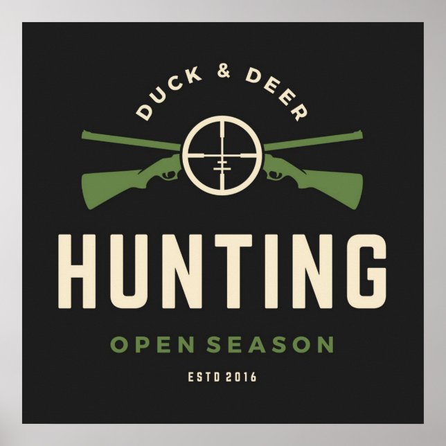 Duck and Deer Hunting Season Poster (Front)