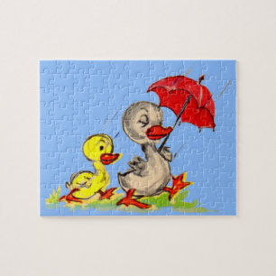 duck and duckling jigsaw puzzle