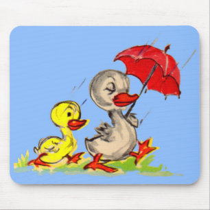 duck and duckling mouse mat