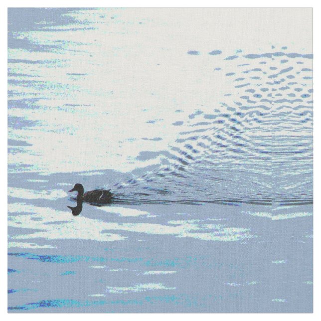 Duck and Ripples Fabric (Close Up)
