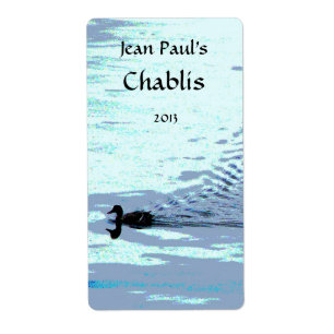 Duck and Ripples Wine Label