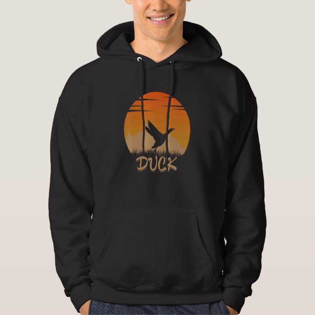 Duck Animal Hot In The Mounta In Nature Hoodie (Front)