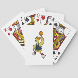 Duck as Baskeball player with Basketball Playing Cards