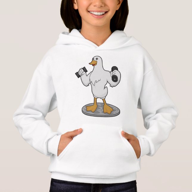 Duck as Bodybuilder with Dumbbells (Front)