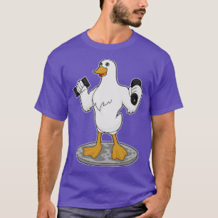 Duck As Bodybuilder With Dumbbells T-Shirt