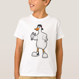 Duck as Craftsman with Tool & Cap T-Shirt