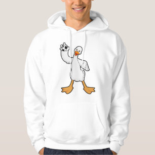 Duck as Handball player with Handball Hoodie