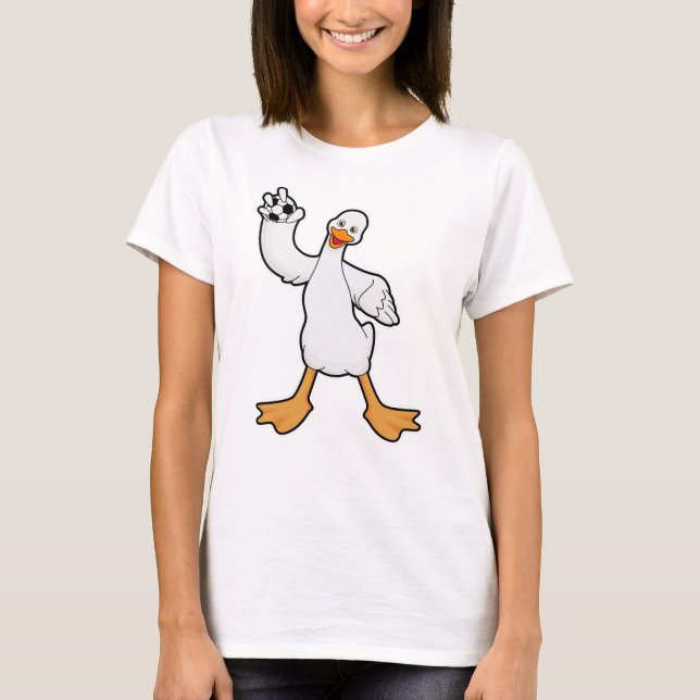 Duck as Handball player with Handball T-Shirt (Front)