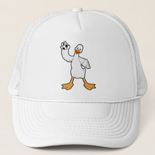 Duck as Handball player with Handball Trucker Hat