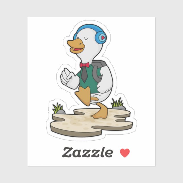 Duck as Hiker with Backpack (Sheet)