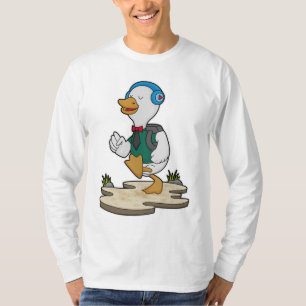 Duck as Hiker with Backpack T-Shirt