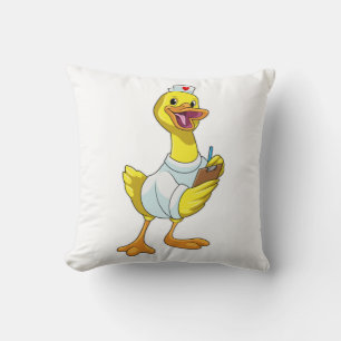 Duck as Nurse with Heart Cushion