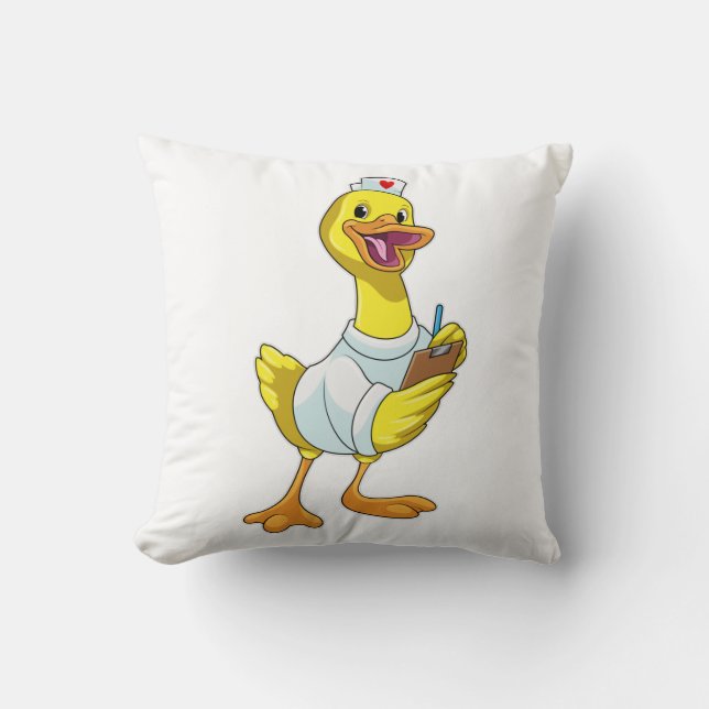 Duck as Nurse with Heart Cushion (Front)