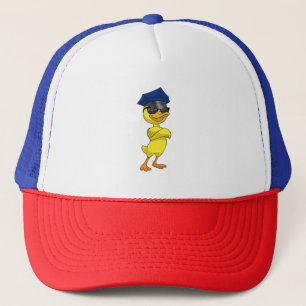 Duck as Police officer with Police cap