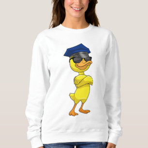 Duck as Police officer with Police cap Sweatshirt