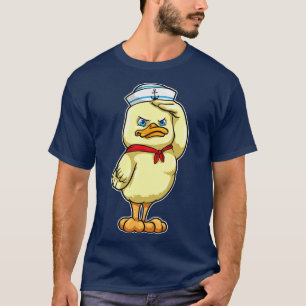 Duck as Sailor with Military Salute T-Shirt