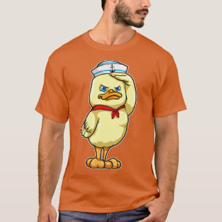 Duck as Sailor with Military Salute T-Shirt