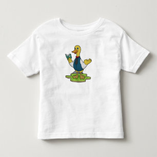 Duck as Teacher with Book Toddler T-Shirt