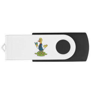 Duck as Teacher with Book USB Flash Drive