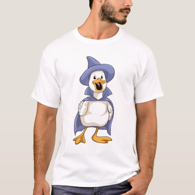 Duck as Witch with Hat T-Shirt (Front)