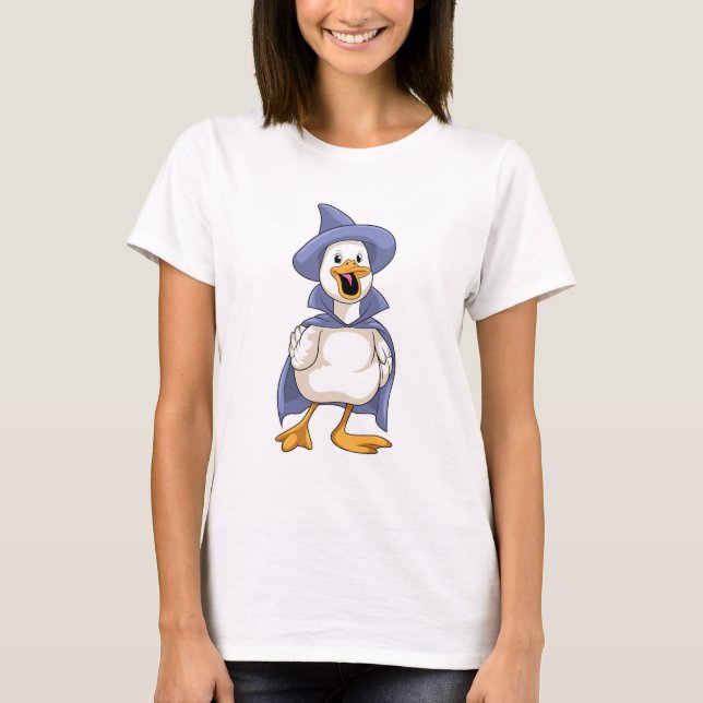 Duck as Witch with Hat T-Shirt (Front)