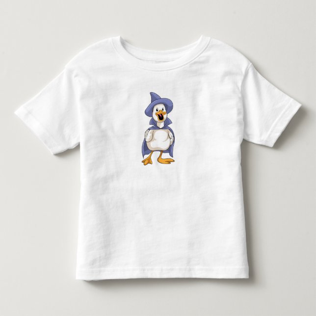 Duck as Witch with Hat Toddler T-Shirt (Front)