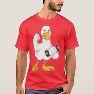 Duck At Bodybuilding With Dumbbell T-Shirt