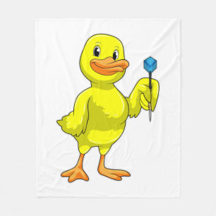 Duck at Darts with Dart Fleece Blanket