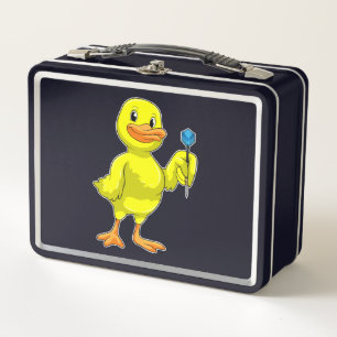 Duck at Darts with Dart Metal Lunch Box