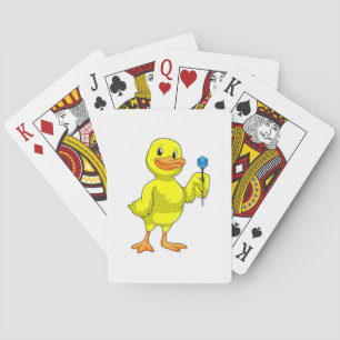 Duck at Darts with Dart Playing Cards