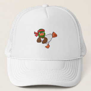 Duck at Martial arts Karate Trucker Hat