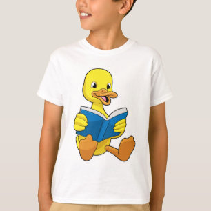 Duck at Reading with Book T-Shirt
