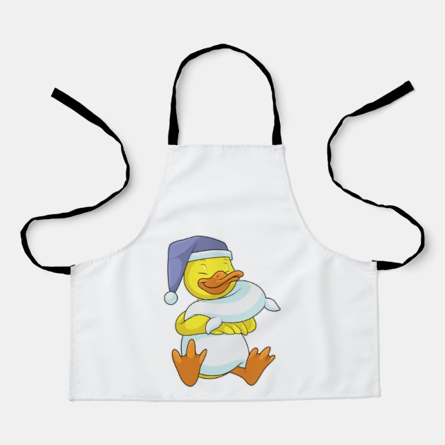 Duck at Sleeping with Nightcap Apron (Front)