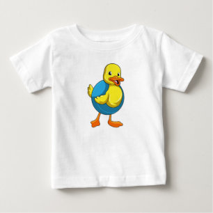 Duck at Swimming with Swim ring Baby T-Shirt