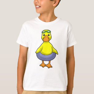 Duck at Swimming with Swim ring T-Shirt
