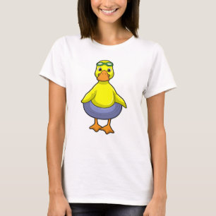 Duck at Swimming with Swim ring T-Shirt