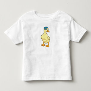 Duck at Swimming with Swimming goggles Toddler T-Shirt