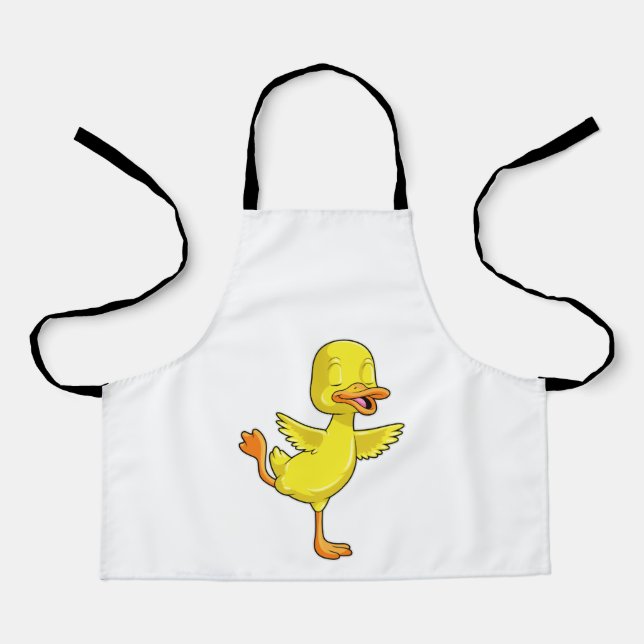 Duck at Yoga Fitness on a Leg Apron (Front)