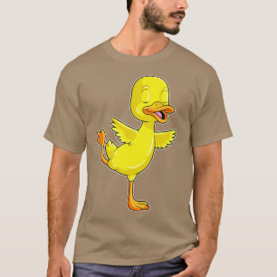 Duck At Yoga Fitness On A Leg T-Shirt