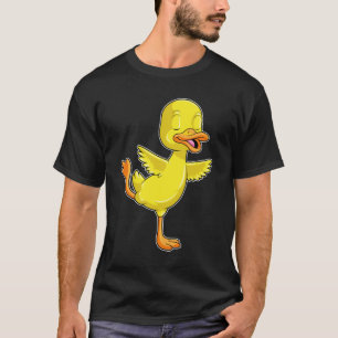 Duck at Yoga Fitness on a Leg T-Shirt