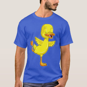 Duck at Yoga Fitness on a Leg T-Shirt