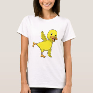 Duck at Yoga Stretching exercise T-Shirt